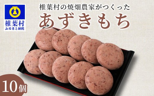 
焼畑農家がつくった あずきもち 10個【日本三大秘境の地「椎葉村」からお届け】あずき 小豆 アズキ
