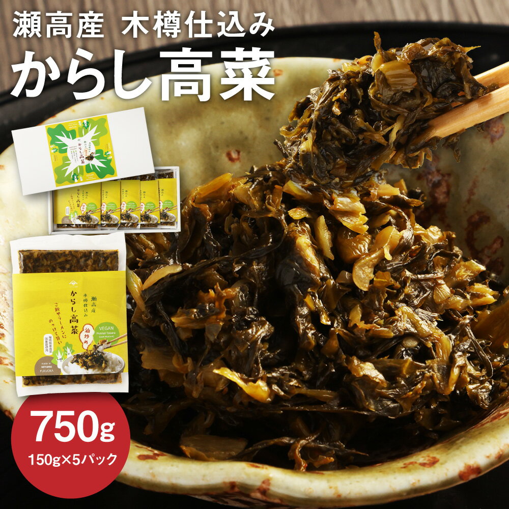 【ふるさと納税】A261 瀬高産 からし高菜セット 150g×5 高菜漬 たかな 漬け物 漬物 つけもの ご飯のお供 野菜 福岡県産 九州 国産 福岡県 みやま市 送料無料