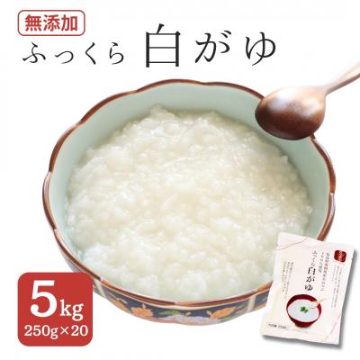ふるさと納税 南相馬市 ふっくら白がゆ 無添加 国産100% 5kg(250g×20パック) | おかゆ 粥 お粥 レトルト