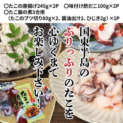 ふるさと納税 国東市 漁師直伝のおススメ!プリップリのたこ料理3種セット_29243A |  | 01