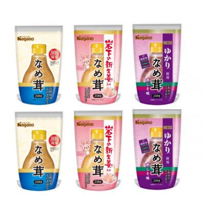 ふるさと納税 長野県 ナガノトマトのボトルなめ茸210g×6本　3種(各2本)食べ比べセット