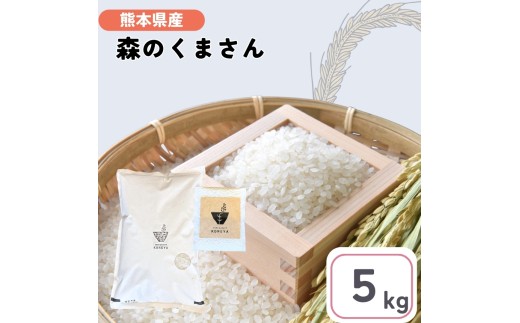 【12/24までの寄附で年内発送】熊本県産 「 森のくまさん 」 5kg | 米 こめ お米 おこめ 白米 精米 熊本県 玉名市