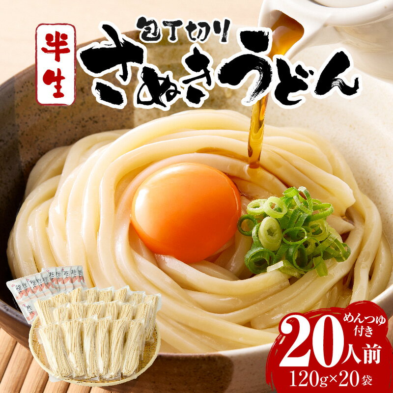 【ふるさと納税】 包丁切りさぬき半生うどん20人前つゆ付 うどん 讃岐うどん さぬきうどん 包丁切り 半生うどん ざるうどん かけうどん ぶっかけうどん 讃岐うどん おすすめ 人気 ふるさと お裾分け 贈り物 讃岐 つゆ ギフト 香川うどん 伝統 香川県 半生 三木町