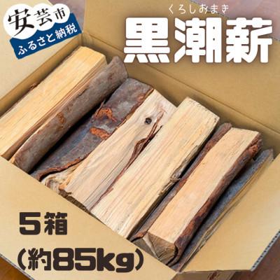 ふるさと納税 安芸市 黒潮薪 5箱 約85kg【複数個口で配送】