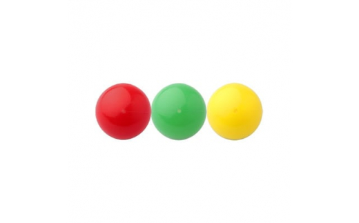 
ジャグリング用 ナランハロシアンボール 65mm (赤/緑/黄) 3個セット【1417726】
