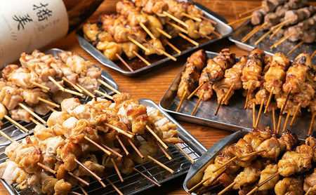 焼き鳥 国産鶏肉 かしわ家定番 塩4種 焼き鳥【計40本】【冷凍】