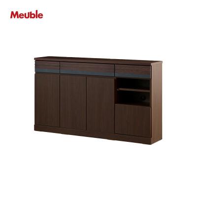 ふるさと納税 大川市 サイドボード 140cm シーン オークブラウン【モーブル/大川家具】