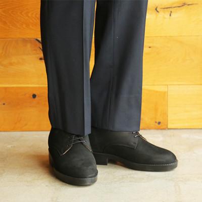 ふるさと納税 大和郡山市 牛革ヌバック紐タイプ紳士靴 7cmアップシークレットシューズ ブラック 25.5cm No.237 |  | 02