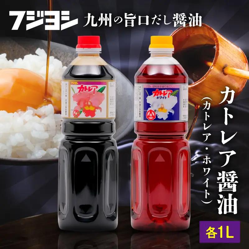 カトレア醤油・カトレアホワイト醤油 1L2本セット_B159-006