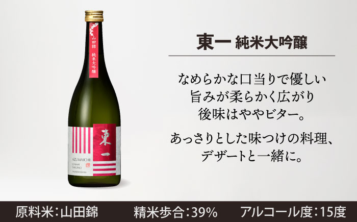 嬉野市3蔵 純米大吟醸酒 飲み比べセット （東長・東一・虎之児） 720ml 3本 【嬉野酒店】 [NBQ012]