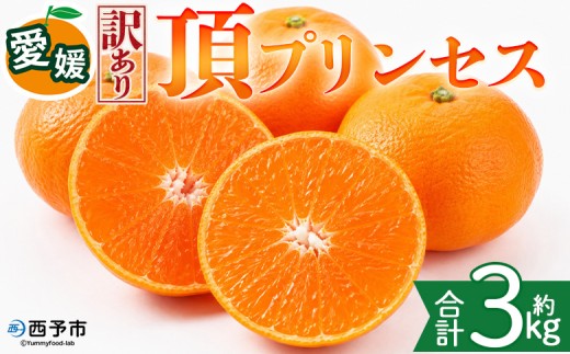 ＜【訳あり】愛媛県産 頂プリンセス 約3kg＞『2027年2月下旬～4月上旬迄に順次発送予定』 わけあり 訳アリ 高級柑橘 こうきゅう みかん 蜜柑 果物 くだもの フルーツ ミカン ぷるぷる とろける 食感 果汁 国産 株式会社三代目みかん職人 愛媛県 西予市【冷蔵】