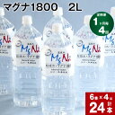 【ふるさと納税】【定期便】【1ヶ月毎 4回】「マグナ1800」 2L 計24本 (6本×4回) 合計48L 水 飲料水 硬水 ミネラルウォーター シリカ 温泉水 健康 マグネシウム 弱アルカリ性 ケイ素 サルフェート 硬度900 ph8.6 長湯温泉 大分県産