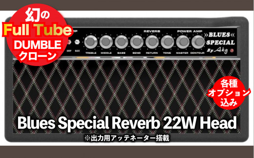 
【ギターアンプ】ギター チューブアンプ Blues Special Reverb 22W Att Head ダンブル クローン 幻の 手作り 高級 アンプ オーダーメイド カスタム ハンドワイヤード
