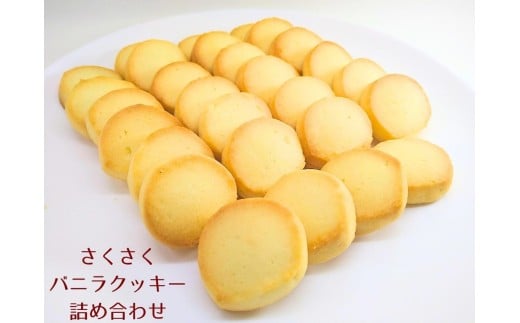 【個包装】さくさくバニラクッキー詰め合わせ たまご不使用 プレゼント ギフト おすそわけ 香料不使用 マーガリン不使用 保存料不使用 簡易包装 お菓子 お茶菓子 スイーツ 手作り クッキー 水曜屋 岩手県 北上市 C0561