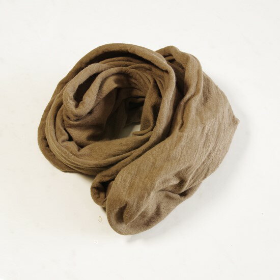 【ふるさと納税】熊野番茶染め　スヌード　こげ茶色（銅媒染）