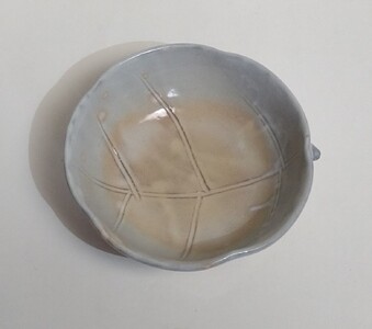 萩焼 鉢 木の葉 ソロ｜HG000989