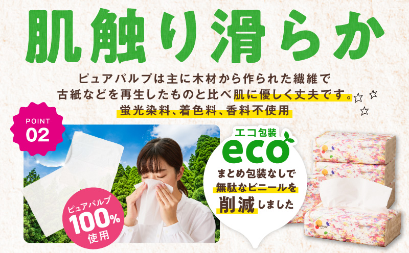 ソフトパックティッシュ 60パック×400枚 200組【ピュアパルプ100％ 高評価 人気急上昇 まとめ買い 日用品 常備品 てぃっしゅ 備蓄 防災 ALOHAS 大阪 泉佐野 大阪府 泉佐野市】