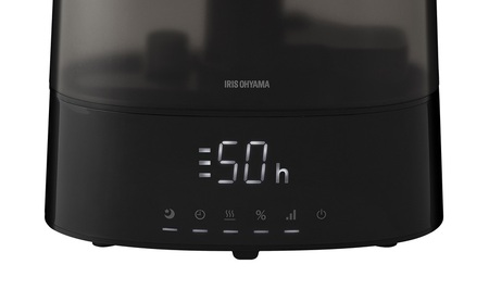 上給水超音波ハイブリッド加湿器 AHM-HUT55A-B ブラック 加湿器 アイリスオーヤマ ハイブリット加湿器 卓上 おしゃれ 6L ハイブリット式 オフィス 寝室 上から給水 上部給水 タンク付き