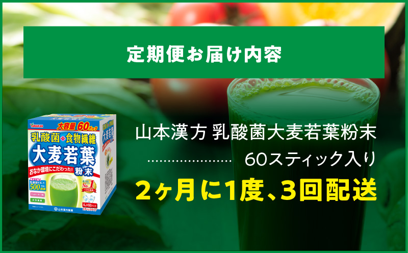 ＜2ヶ月に1度、3回送付定期便＞乳酸菌＋大麦若葉粉末60H[027Y23-T]_イメージ5