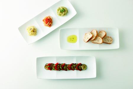 美濃焼 Freeto 3プレート 白【2枚SET 34.8×13.5×3.8cm】 小田陶器【1510019】