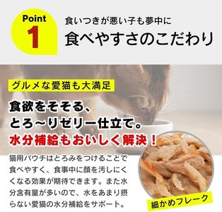A Pro 猫用パウチ（まぐろ・かつお・ささみ・サーモン入り）12袋入×6箱_A Pro 猫用 パウチ 12袋入 × 6箱 計 72袋 まぐろ かつお ささみ サーモン 愛猫 健康 至福のひととき ウ