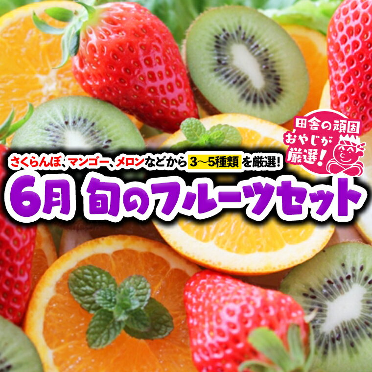 【ふるさと納税】旬のフルーツセット 6月号【2025年6月より発送開始 】 田舎の頑固おやじが厳選！