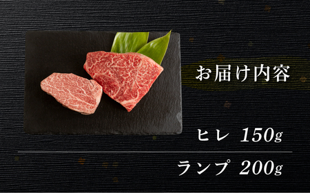 飛騨牛ヒレ150g・ランプ200g ステーキ 各1枚【70-54】