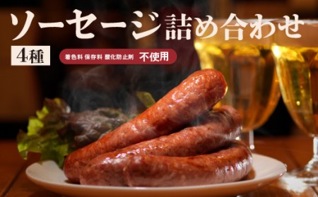 4種ソーセージ詰め合わせ（S-1）保存料不使用【58000201】