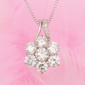 プラチナ 2.3ctUPダイヤモンド ペンダントネックレス HH-019248
