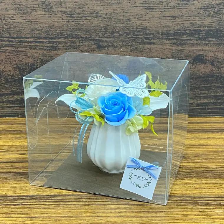 プリザーブドフラワー　フェアリー　ブルー【埼玉県 春日部市 青系 ミニサイズ かわいい 雑貨 卓上 ギフト 女性向け プレゼント】（AJ272）