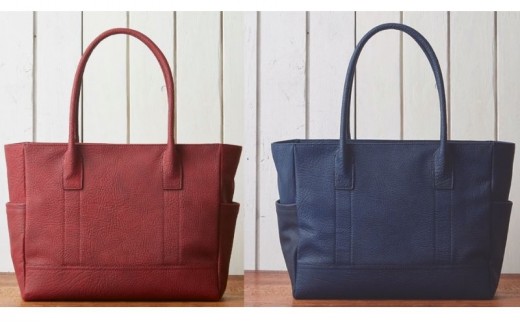 [No.5619-7393]0797 azzuni 馬革トートバッグ《Mcapa》AZ060　レッド