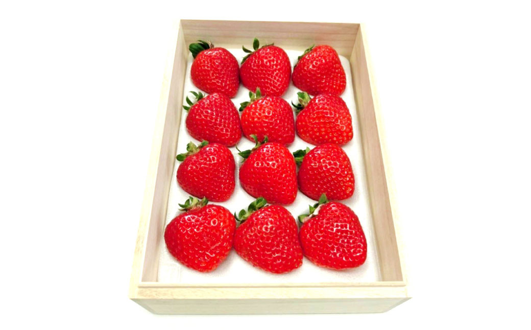 ティッシュボックス用 特別仕様の桐箱入り プレミアム あまおう 約400g×1パック