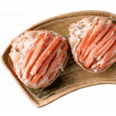 ふるさと納税 新発田市 佐渡産本ズワイガニ甲羅詰め　冷凍120g×2個セット