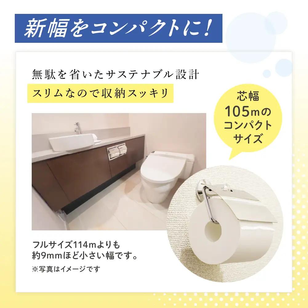 エリエール i:naイーナ トイレット ティシュー シングル 計72ロール 