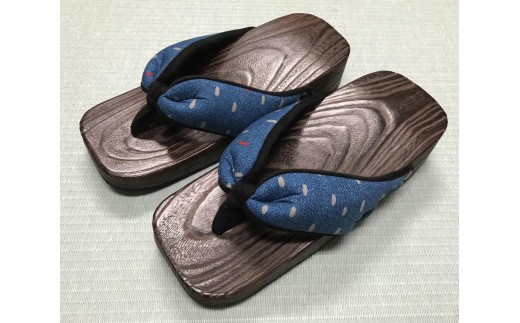 【 桐下駄 】 男右近 GETAサンダル M判 カジュアル バンド付き ( 24.5～26cm ) 下駄 げた ゲタ 履物 靴 くつ サンダル