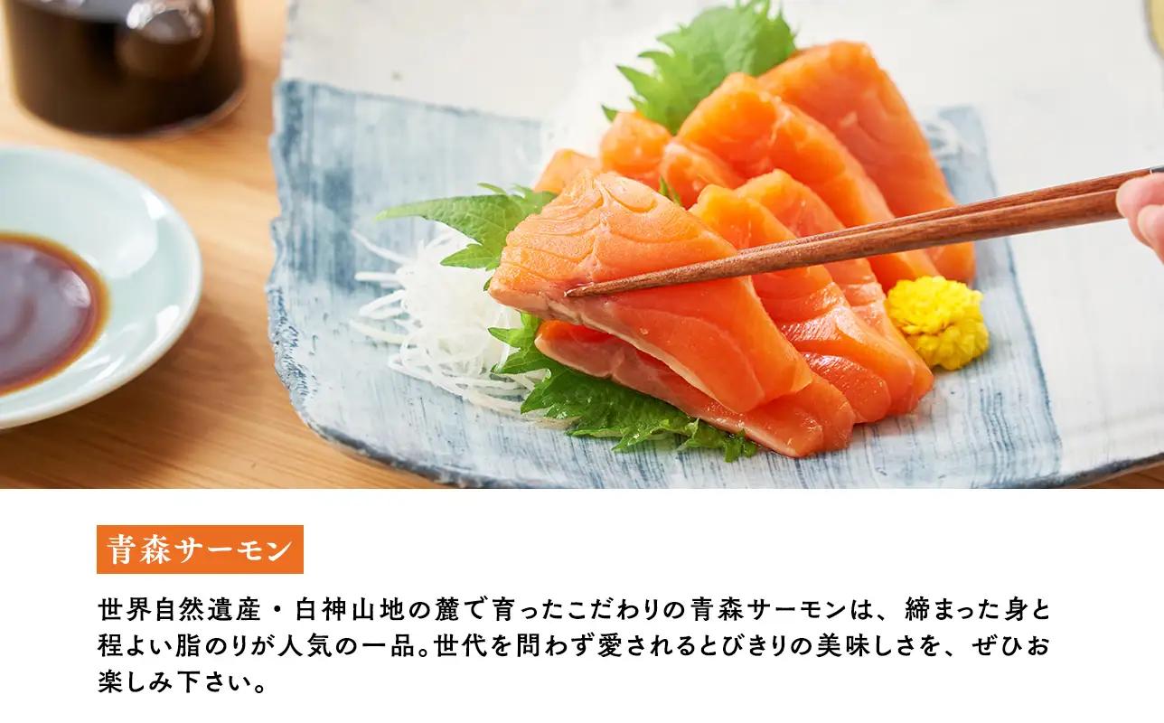 青森サーモン サク 200g ネギトロ 300g  セット  [fu-0012-005]