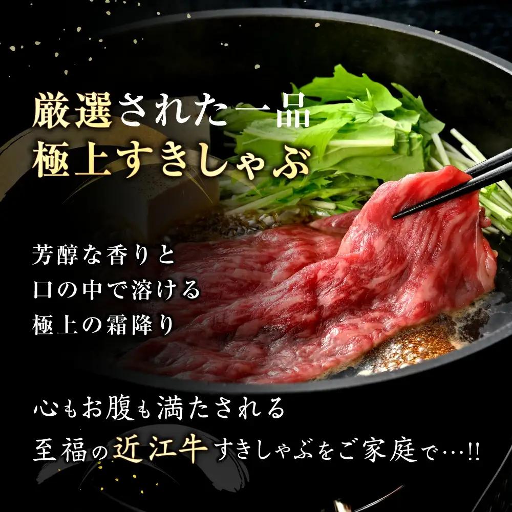 近江牛 すき焼き しゃぶしゃぶ 500g （リブロース250g、モモまたはウデ250g）【BS01W】 牛肉すき焼き