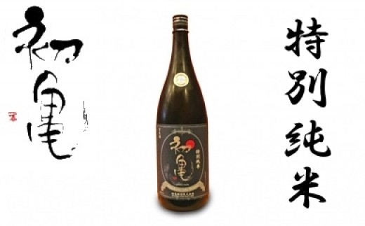 日本酒 辛口 初亀 特別純米 1800ml 静岡県 地酒 ギフト 宅飲み 1升 瓶 お酒 宅飲み 家飲み おうち時間 飲み会 アルコール 飲料 静岡県 藤枝市 ( 人気日本酒 ふるさと納税日本酒 ふる