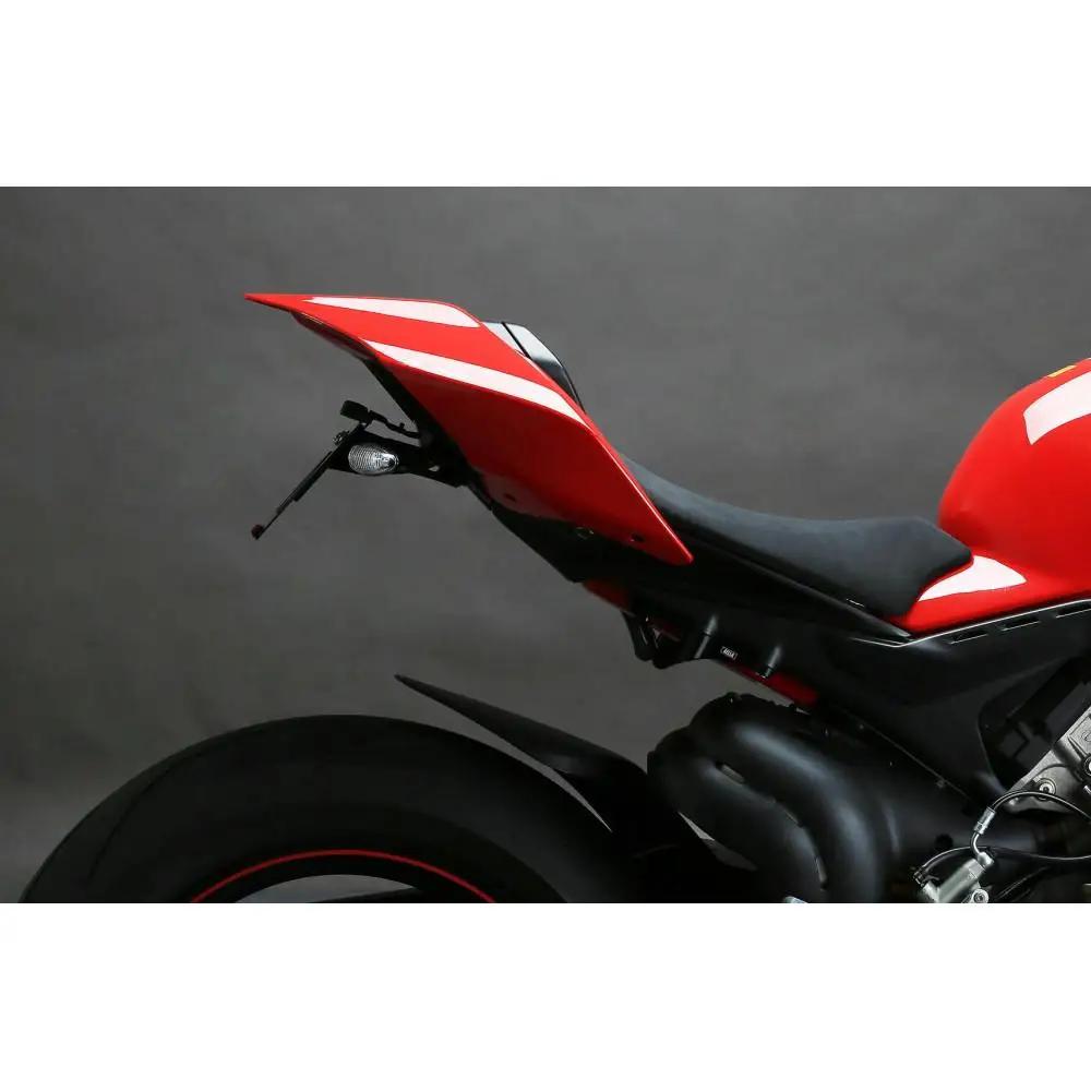 【AELLA】DUCATI パニガーレ/ストリートファイター｜アルミ削出しショートナンバープレートホルダー(Panigale V4/V2/StreetFighter V4/V2) AE-74021｜京