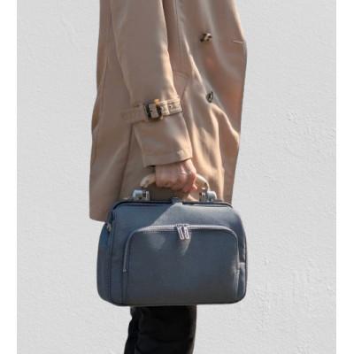 ふるさと納税 豊岡市 豊岡鞄 3701　ミニダレスバッグ (オーシャンブラック)