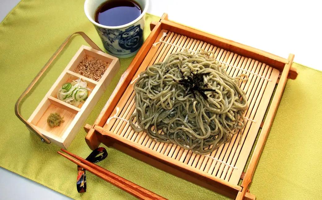 蔵のまち よもぎそば　10入　蕎麦　そば　セット　ギフト　お土産　グルメ　【07208-0886】
