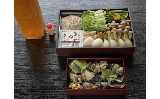 【京料理清和荘】特製丸鍋(すっぽん鍋)セット（2人前）［ 京都 料亭 京料理 人気 おすすめ 老舗 グルメ ギフト プレゼント 贈答用 お取り寄せ ］