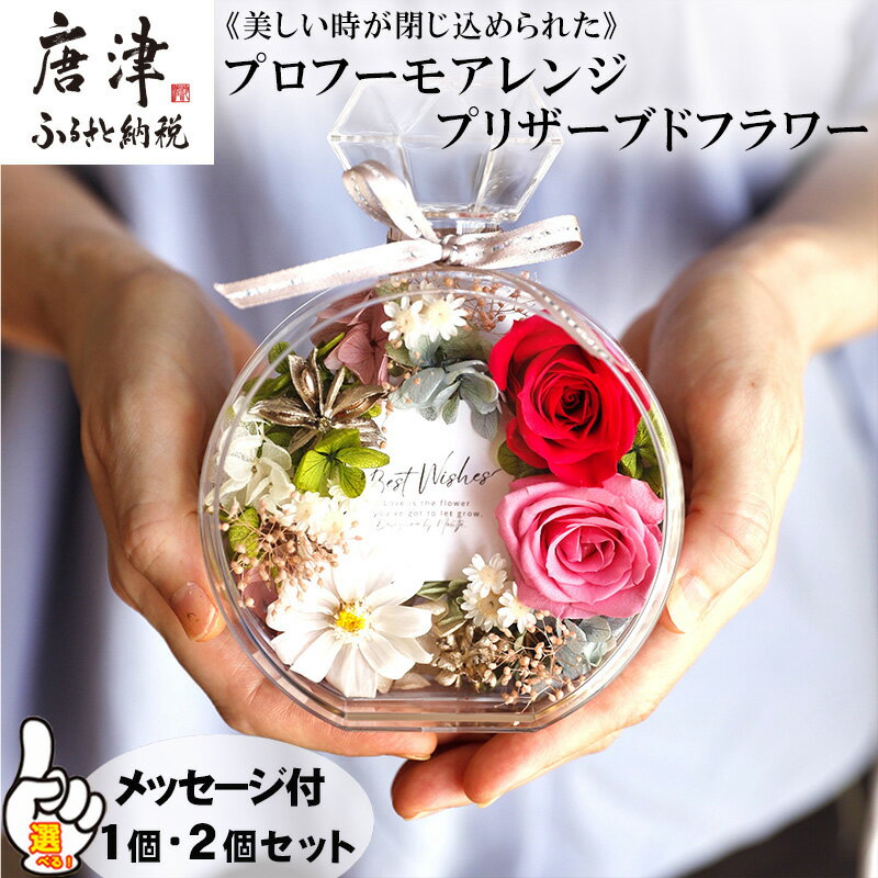 【ふるさと納税】《美しい時が閉じ込められた》プロフーモアレンジ プリザーブドフラワー「個数を選べる！」インテリア 置物 かわいい おしゃれ ハンドメイド 贈り物 ギフト 誕生日 枯れないお花「2025年 令和7年」