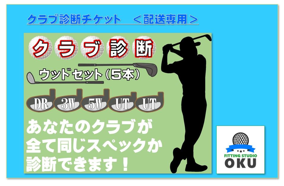 【ふるさと納税】ゴルフクラブ 診断チケット 配送専用 （本州のみ） ウッドセット (5本) | 配送受付 ゴルフ工房 FITTING STUDIO OKU 君津市 きみつ 千葉県