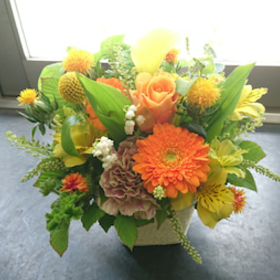 【ふるさと納税】【定期便3ヶ月】季節のカジュアルフラワーアレンジメント