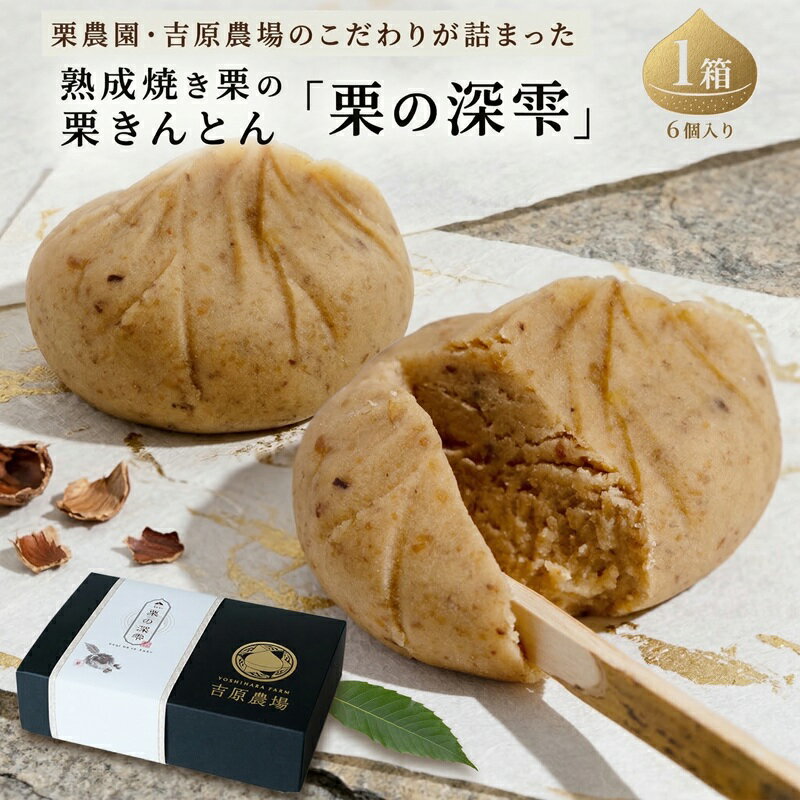 【ふるさと納税】 栗きんとん 「 栗の深雫 」 ( 選べる 内容量 ) 〜くりのしずく〜 6個 12個 18個 完熟 栗 くり クリ 和菓子 おかし お菓子 贈り物 ギフト 果物 フルーツ 秋 冬