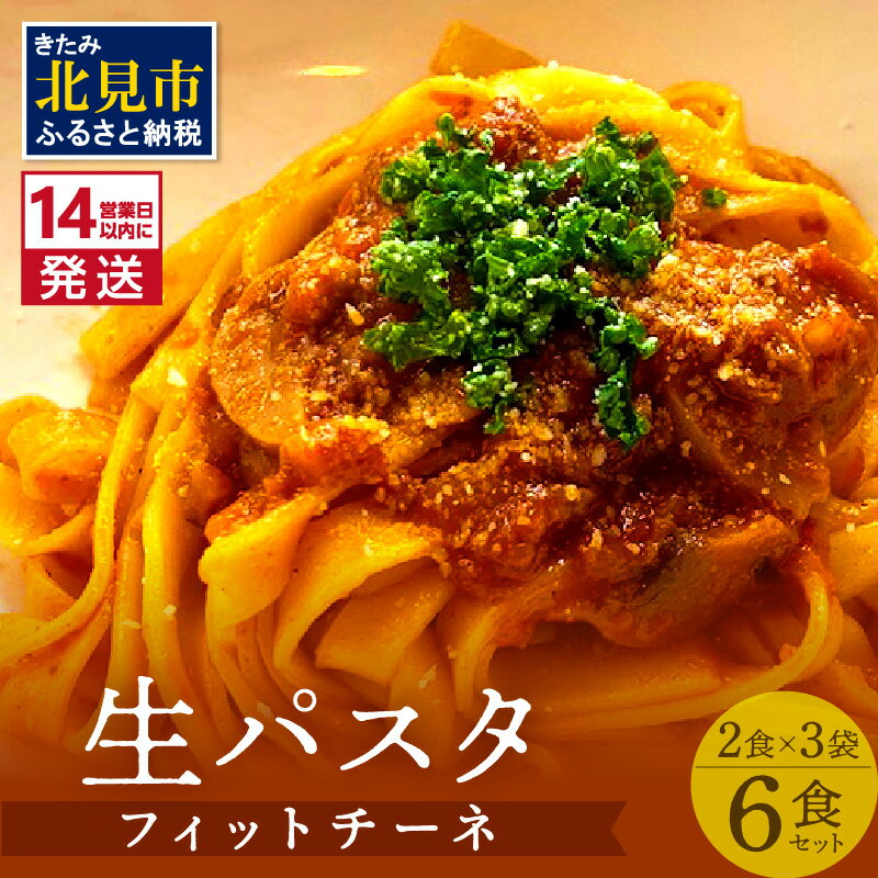 【ふるさと納税】【お中元】《14営業日以内に発送》【北海道産小麦100％使用】津村製麺所がつくる本格 生パスタ フィットチーネ 6食入