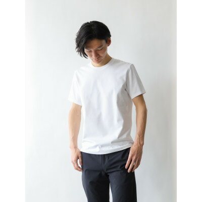 【ふるさと納税】メンズ 10Years 26ゲージ スムースコットン クルーネック Tシャツ ホワイト Sサイズ【1584317】
