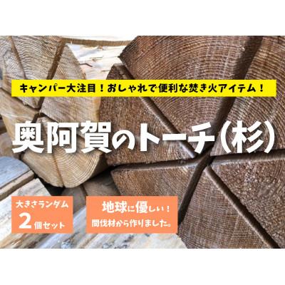 ふるさと納税 阿賀町 奥阿賀のトーチ(直径20センチ前後×2つ)