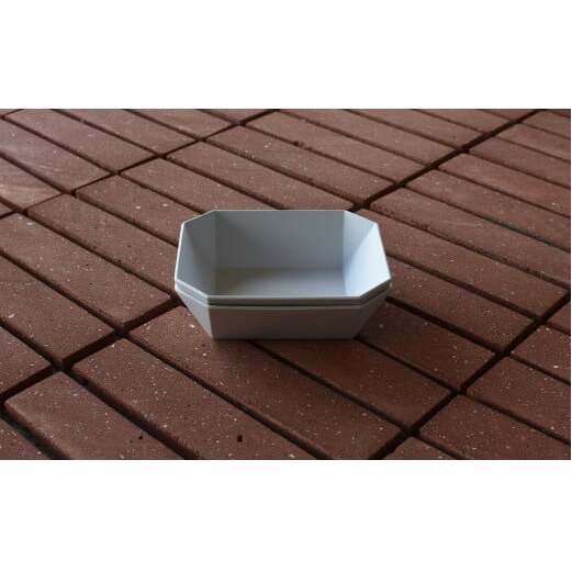 1616/ TY Square Bowl 150 Grey 2個セット 有田焼 器 皿 ボウル グレー A18-56_イメージ2